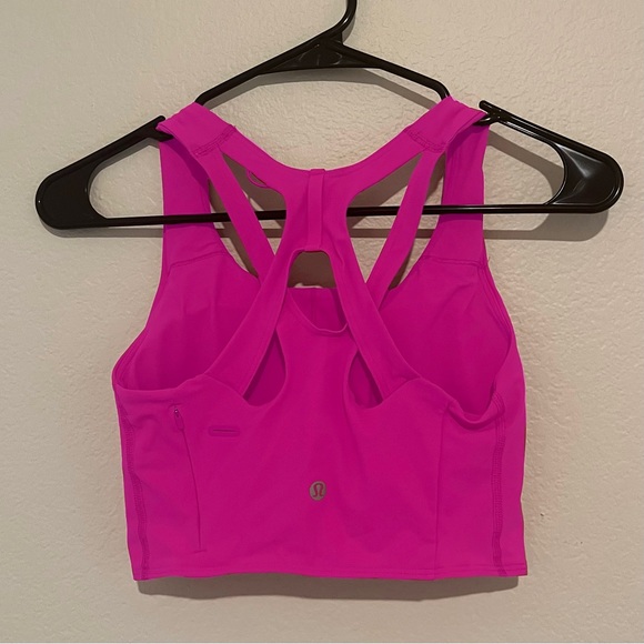 LULULEMON STASH IT BRA SONIC PINK! - Picture 4 of 4